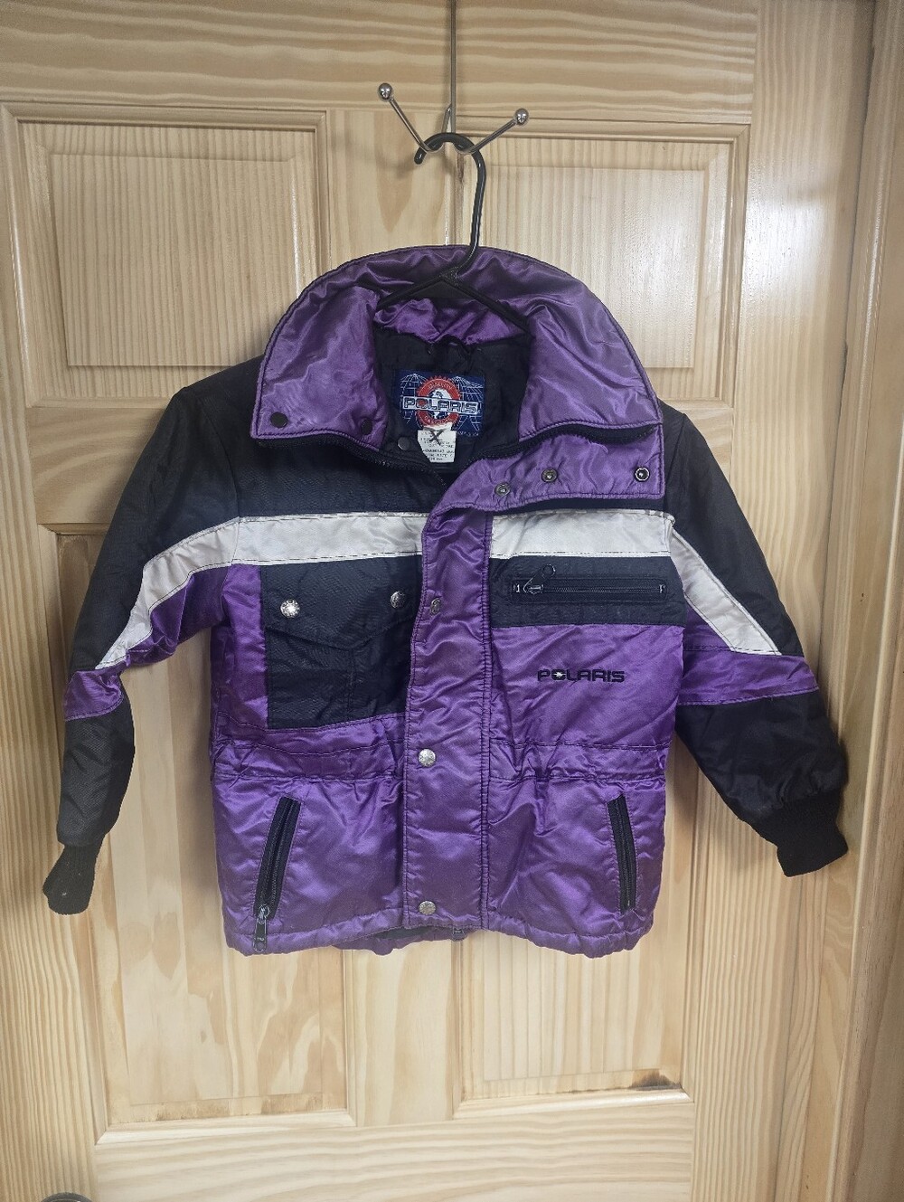 Kids Purple and Black Insulated Jacket
